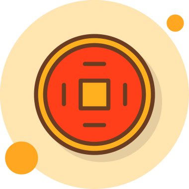 Çin bayrağı simgesinin vektör illüstrasyonu