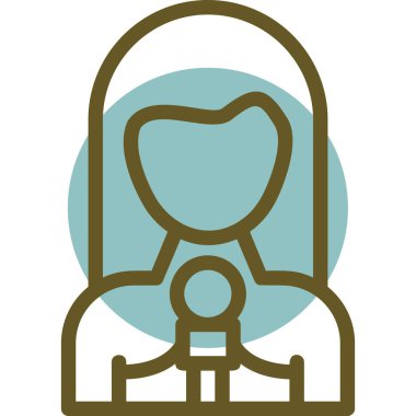 Bir sandalye simgesinin vektör illüstrasyonu