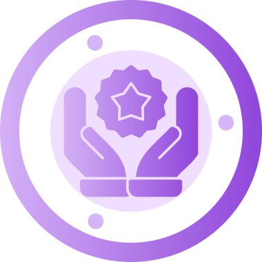 Bir çiçek simgesinin vektör illüstrasyonu