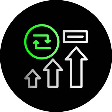 ok simgesi vektör illüstrasyonu