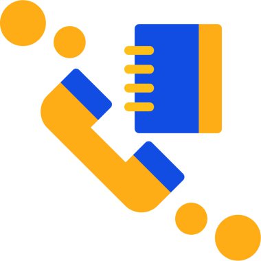 telefon arama iletişim simgesi düz biçimli