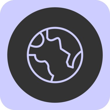 Yeryüzü ikonu vektör illüstrasyonuName