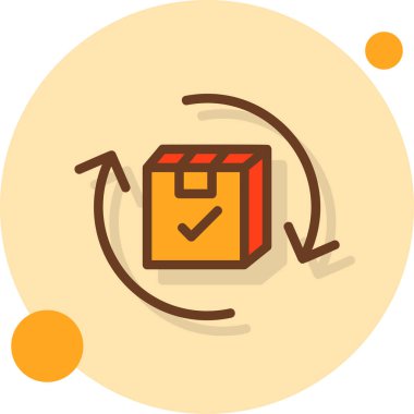 Teslimat. Web simgesi basit illüstrasyon