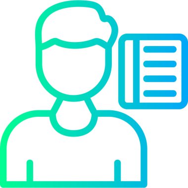 Kimlik kartı. Basit resimleme