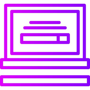 Bilgisayar. Web simgesi vektör illüstrasyonu