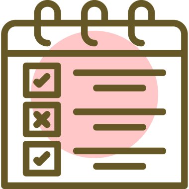 kontrol listesi simgesi vektör illüstrasyonu