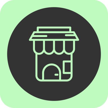 Yiyecek ve içecek ikonunun çizimi. düzenlenebilir vektör