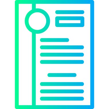 Belge. Web simgesi basit illüstrasyon