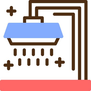 Otelde. Web simgesi basit illüstrasyon