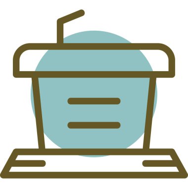 Mutfak. Web simgesi basit illüstrasyon