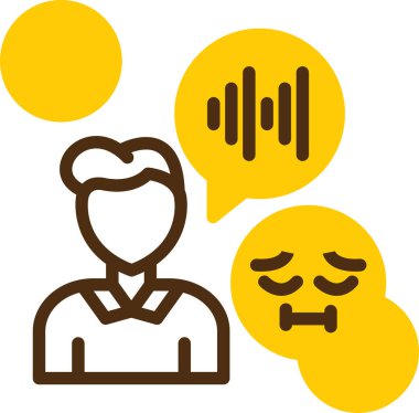 Farklı duyguları ve farklı duyguları olan bir adam, vektör çizimi