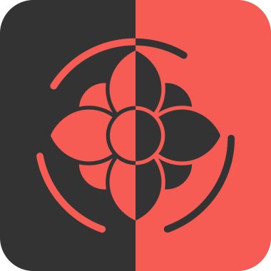 Vektör Çiçeği Simgesi illüstrasyonu