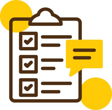 Kontrol listesi. Web simgesi basit illüstrasyon