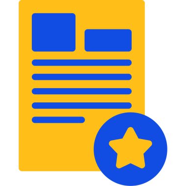 belge simgesi, vektör illüstrasyonu basit tasarım