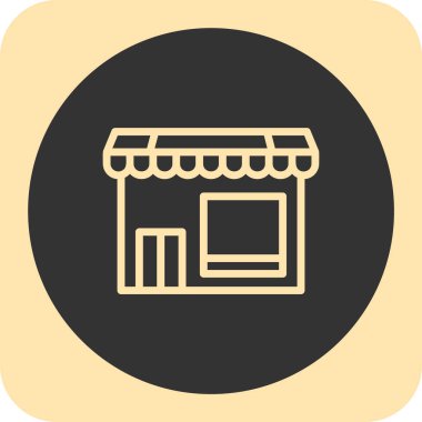 dükkan simgesi. vektör illüstrasyonu