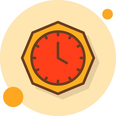 Alarm saat vektör simgesi modern basit vektör illüstrasyonu