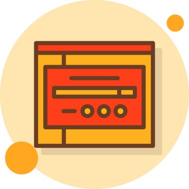 Web tasarım simgesi, basit vektör illüstrasyonu