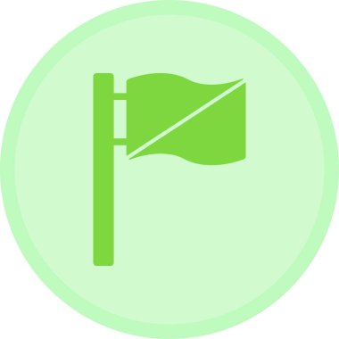 bayrak simgesi, illüstrasyon, beyaz arkaplan üzerindeki vektör