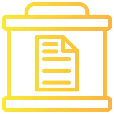 belge klasörü. Basit illüstrasyon