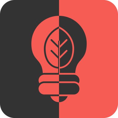 Soyut arkaplanda ampul ve simge bırakıyor