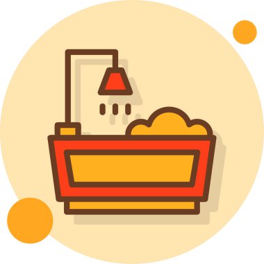 Sepet simgesi, vektör illüstrasyonu