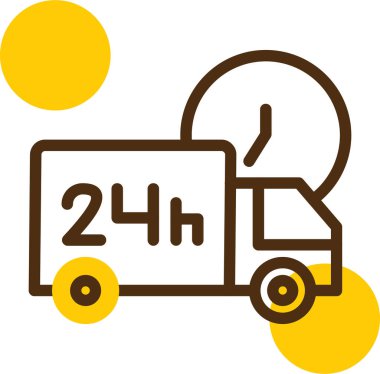 dağıtım simgesi, vektör illüstrasyonu, düz tasarım