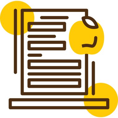 belge simgesi vektör illüstrasyonu