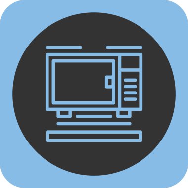 Lcd ekran izole edilmiş simge soyut arkaplan vektör çizimi