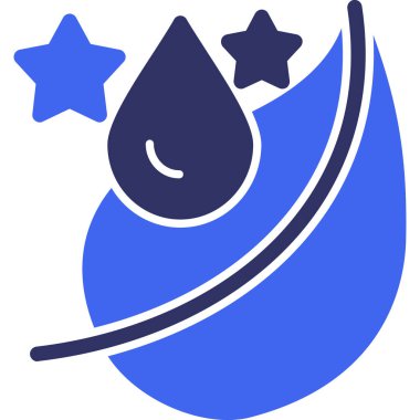 Su damlası. Web simgesi