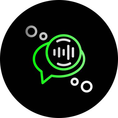 Sohbet mesajı vektör simgesi tasarımı