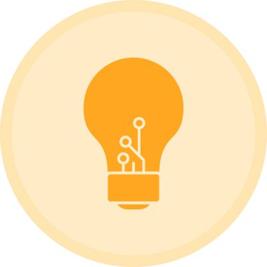 Ampul. Web simgesi basit illüstrasyon