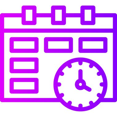 Takvim. Web simgesi basit illüstrasyon