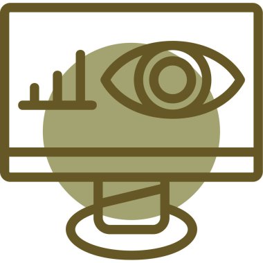 Göz simgesi vektör illüstrasyonu