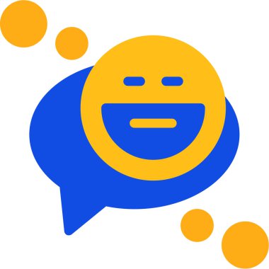 Gülümse ikon vektör illüstrasyonu