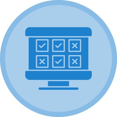 kontrol listesi simgesi, vektör illüstrasyonu