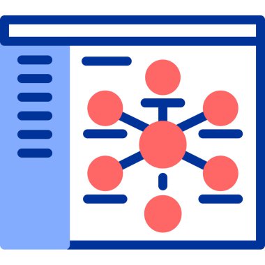 Web tasarım simgesi. Basit resimleme