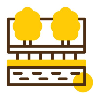 Çit simgesi. özet çizimi