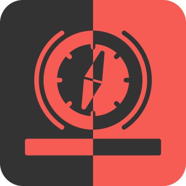 pusula simgesi, vektör illüstrasyonu