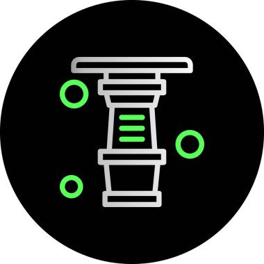 Projeniz için vektör boru simgesi