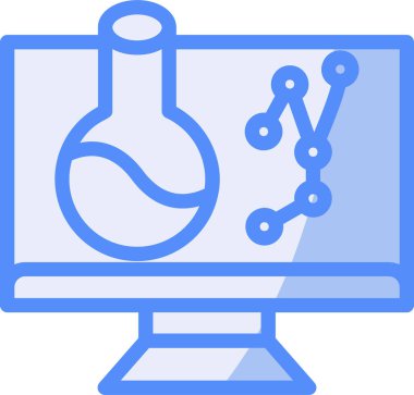 Analiz bilgisayar simgesi - taslak biçimi