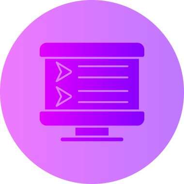 Bilgisayar. Web simgesi basit illüstrasyon