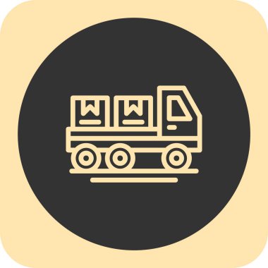 Web ve ticari kullanım için vektör van simgesi