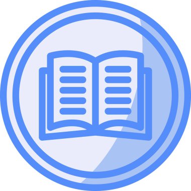 Kitap. Web simgesi basit illüstrasyon