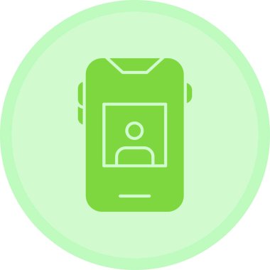 Bir smartphone simge vektör çizim