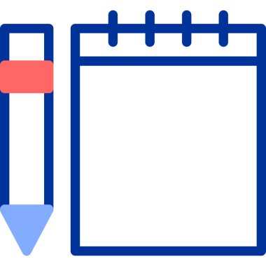 Not defteri. Web simgesi basit illüstrasyon