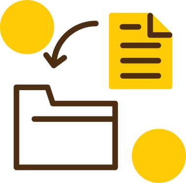 Belge. Web simgesi basit illüstrasyon