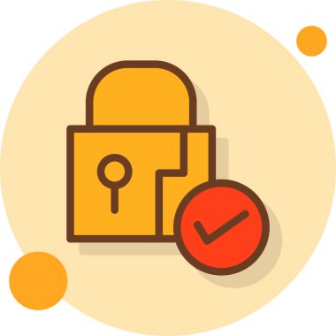 ikon vektör illüstrasyonunu kilitle