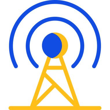 uydu anten simgesi, vektör illüstrasyonu