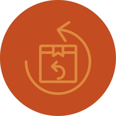 Bir çember simgesinin vektör illüstrasyonu