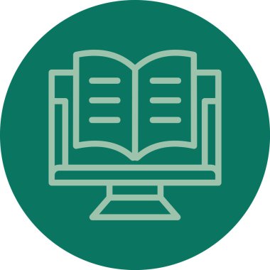 Modern eğitim ikonunun vektör illüstrasyonu
